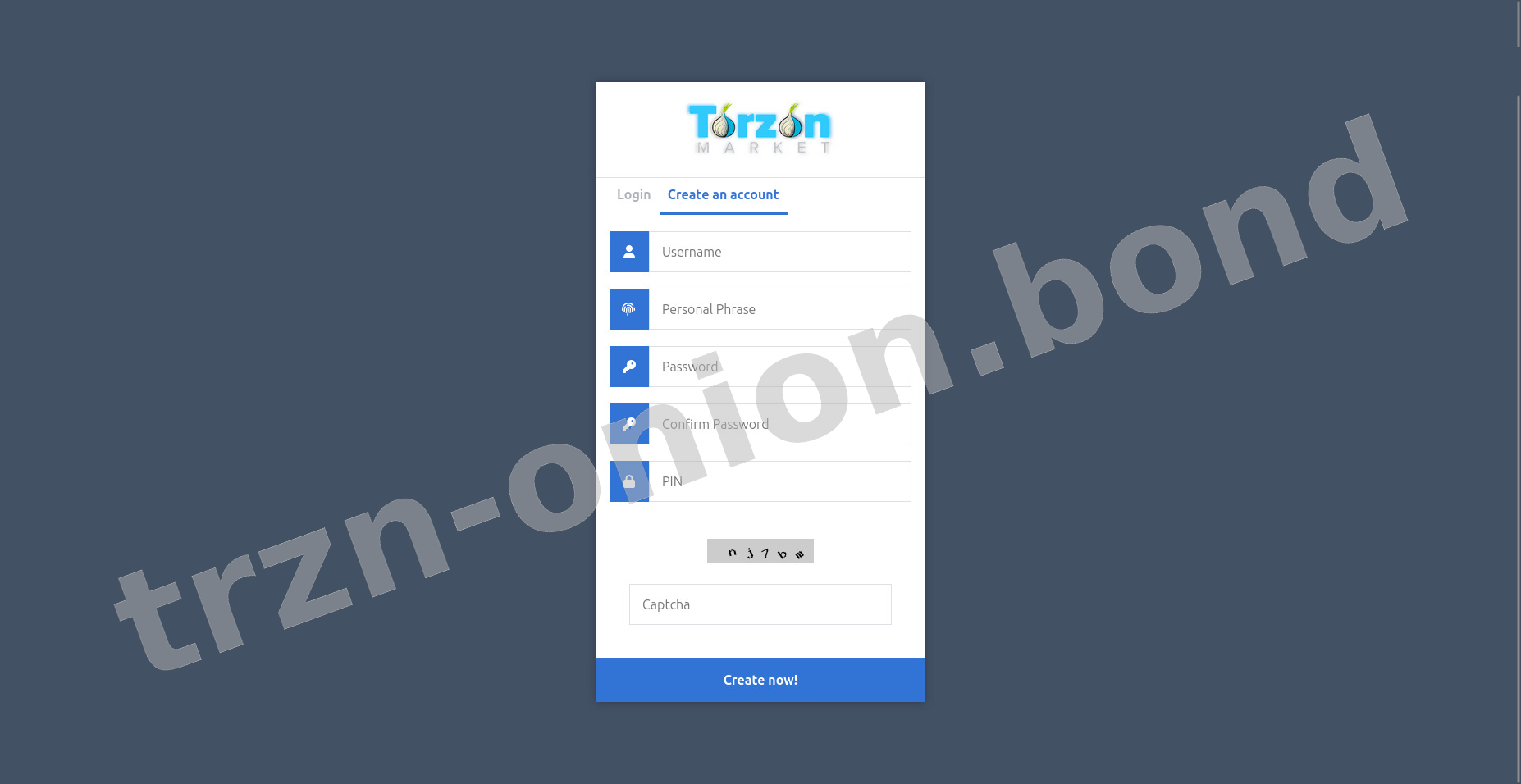 Account Registration Page